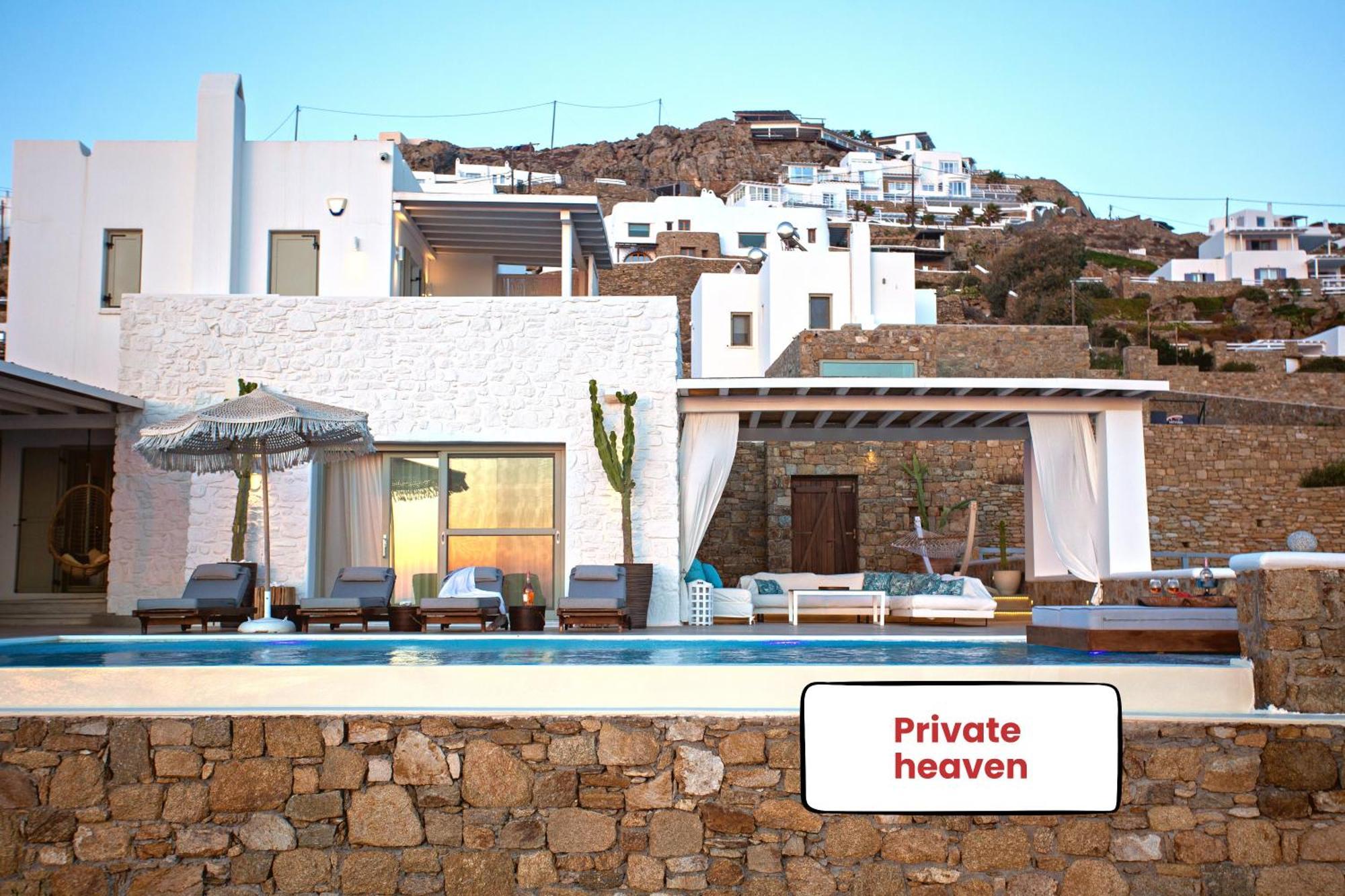 Villa Panamera Mykonos, Private Heaven, Supreme View! Fanari  ภายนอก รูปภาพ