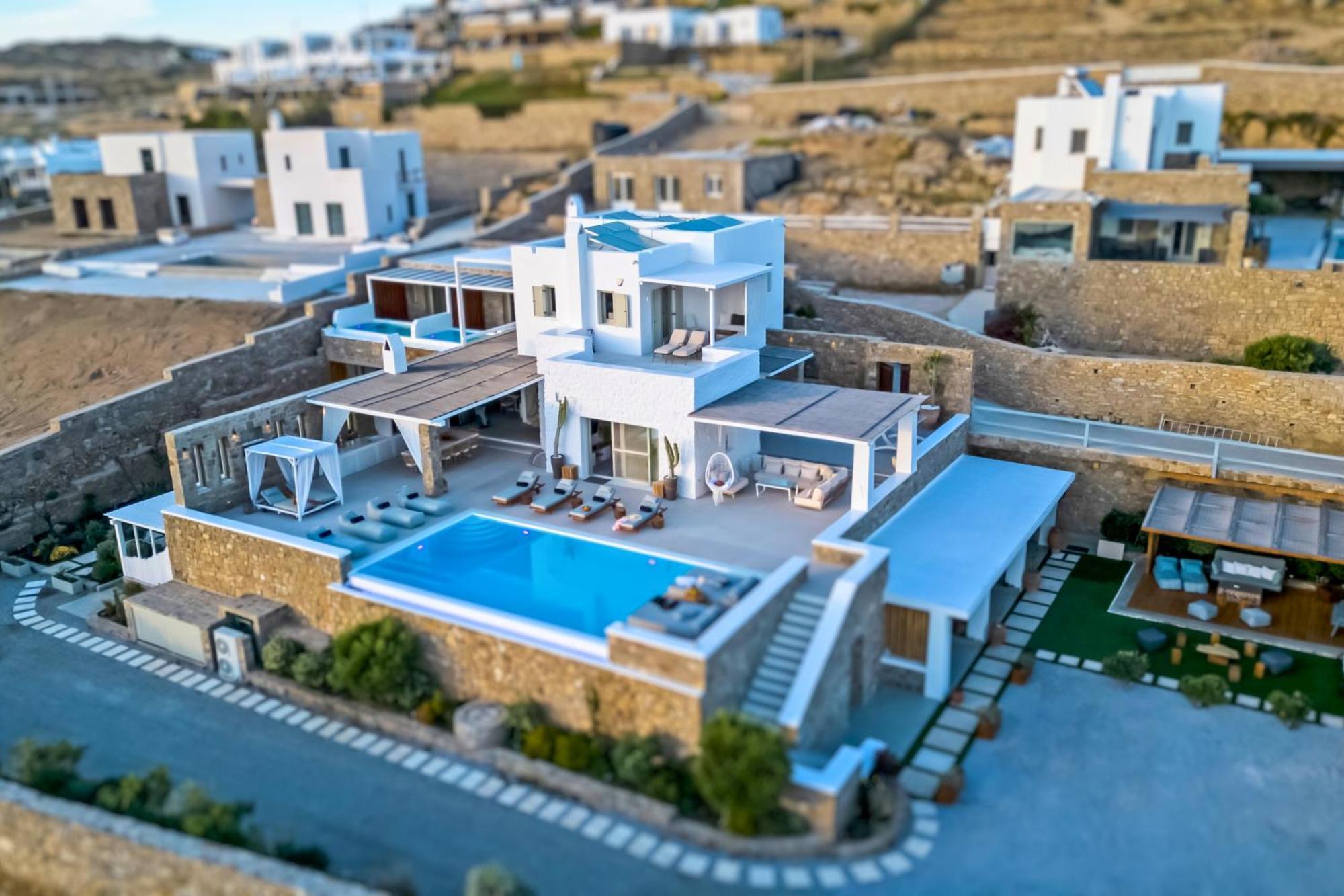 Villa Panamera Mykonos, Private Heaven, Supreme View! Fanari  ภายนอก รูปภาพ